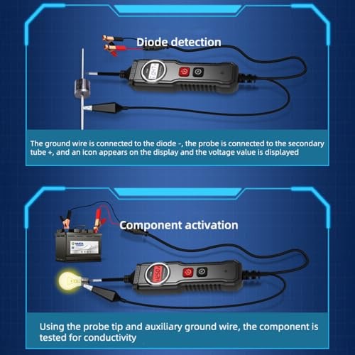 5-40V P100 Electrical System Tester with LCD Display Resistance Voltage