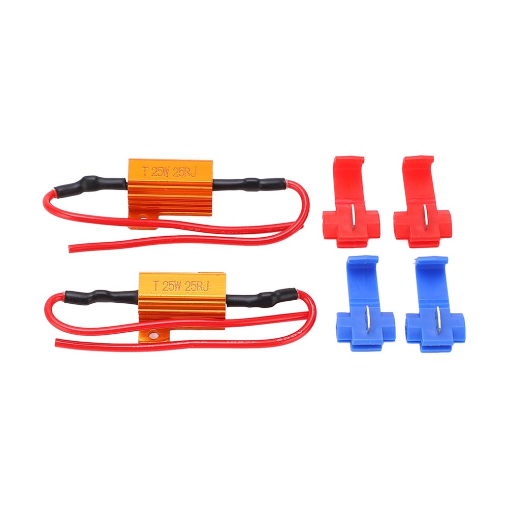 ♡ 2set 25W 25Ω LED Resistance Decoder Anti Corruption Load Indicator Resistor