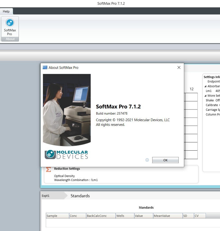 Molecular Devices Microplate readers SoftMax Pro 7.1.2 software Computer,...