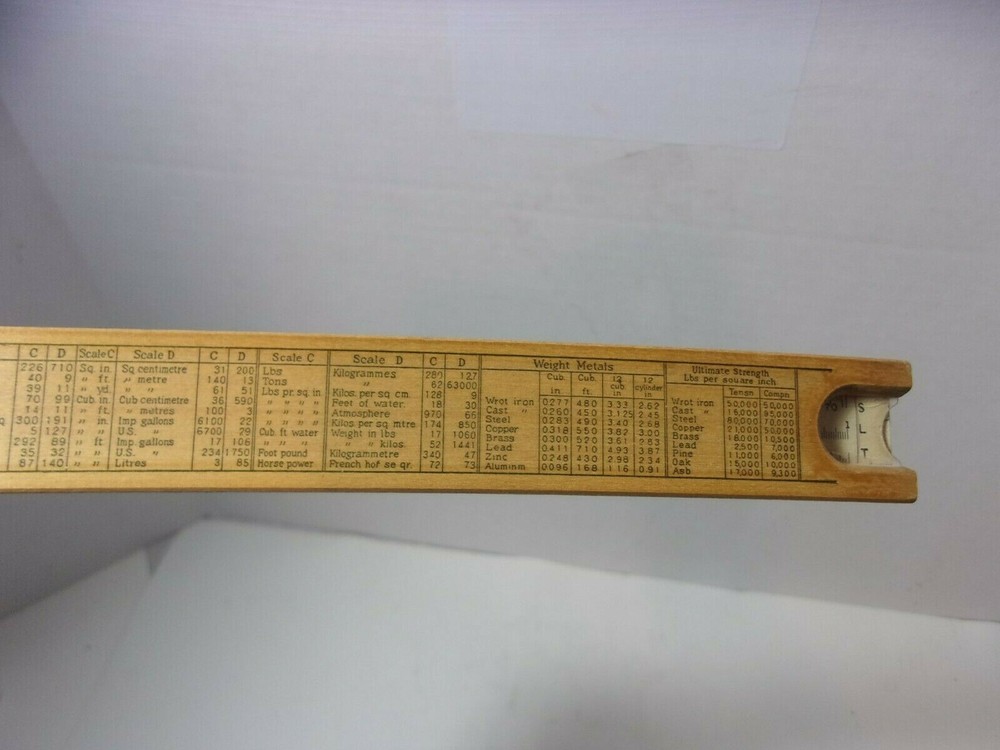 Vintage Lawrence Engineering Service Slide Rule