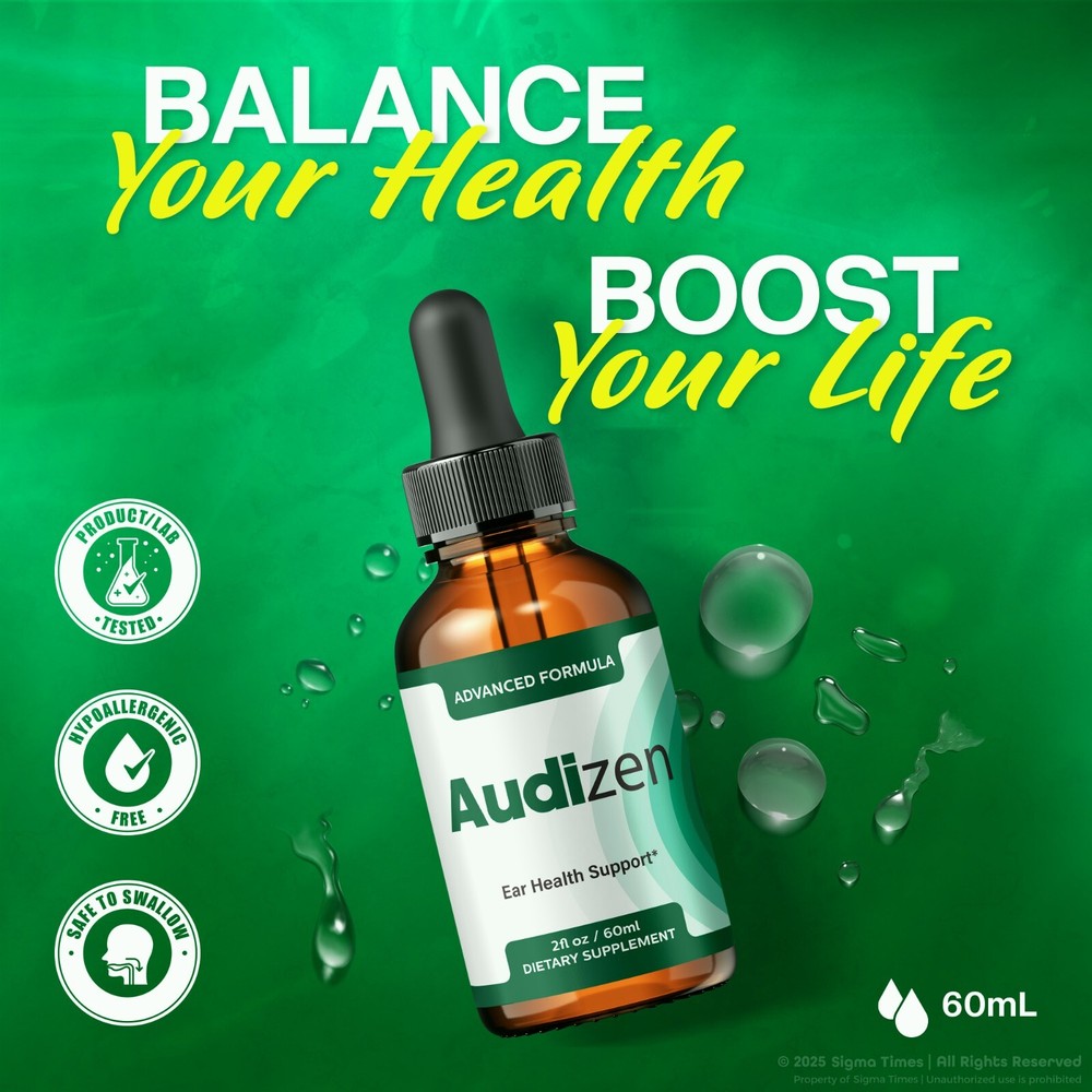 (3 Pack) Audizen Drops - Advanced Ear Health and Hearing Support Formula