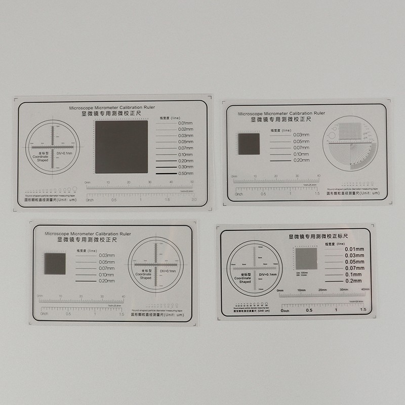 Soft Ruler Microscope Micrometer Calibration Slide Line Width Particle Diameter