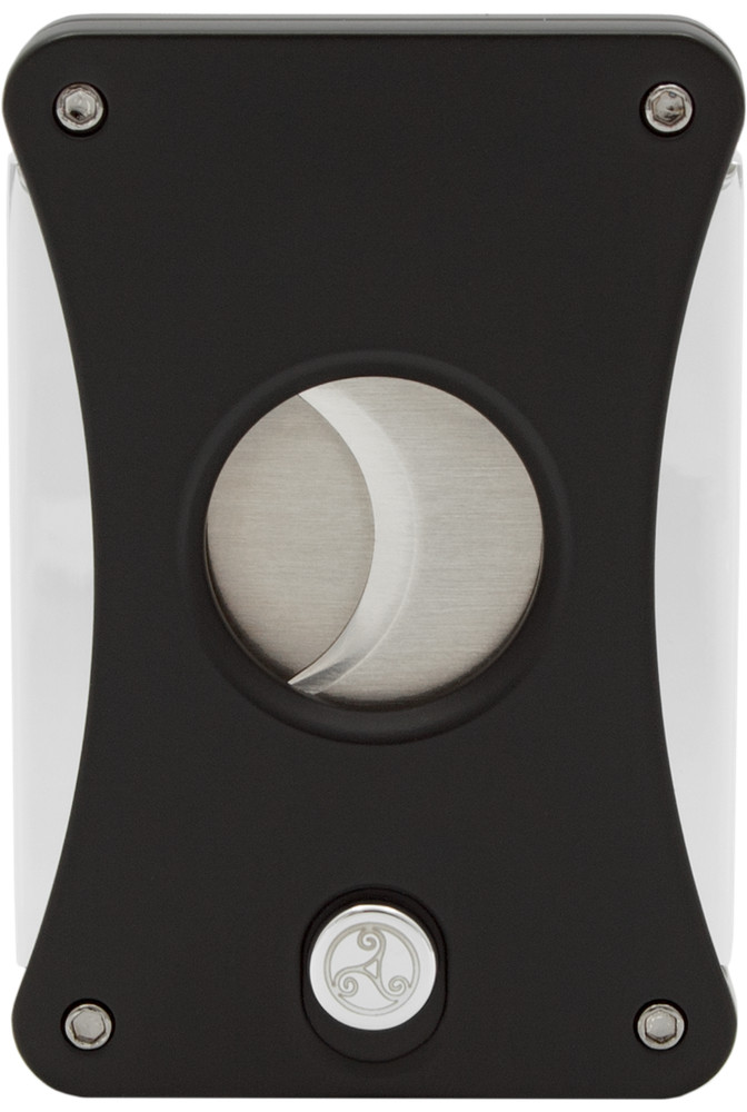 RATTRAY'S HEAVY HARRY BLACK CHROME DOUBLE BLADE CIGAR CUTTER