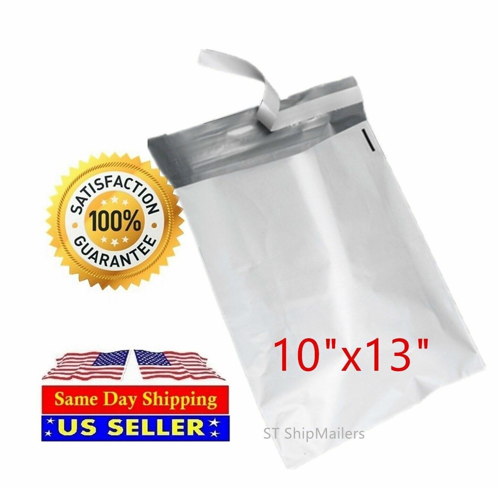 500 10x13 Poly Mailers Envelope Shipping Mailing Self Sealing Bag-ST ShipMailers