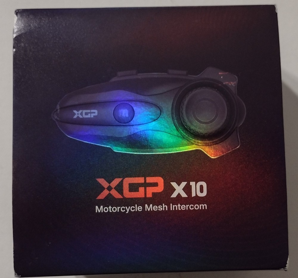 X10 10 Riders Group Mesh Motorcycle Intercom,3000m Motorcycle Bluetooth 5.3