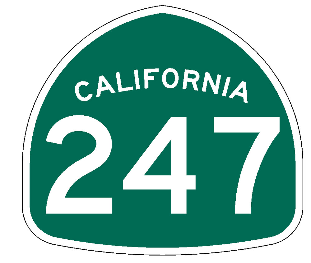 California State Route 247 Sticker Decal