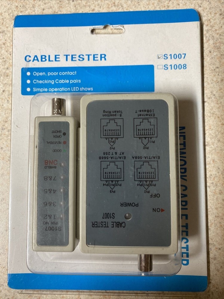 Network Cable Tester S1007, NEW in the Package