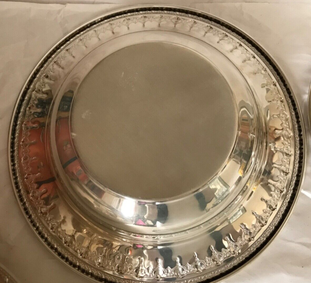 REED & BARTON #1202 Silver Plated 10” Round Serving Bowl