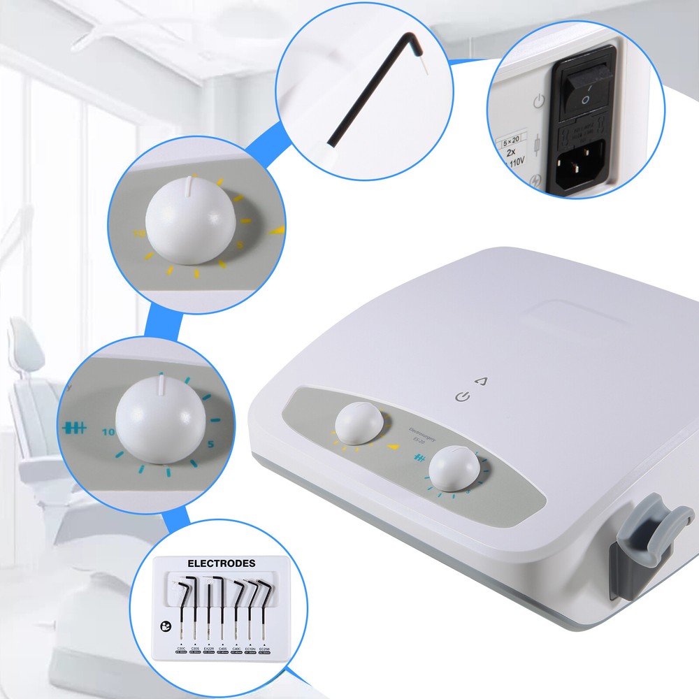 Dental 30W High-Frequency Electrosurgery Unit Machine w/ 7 Electrodes Tip