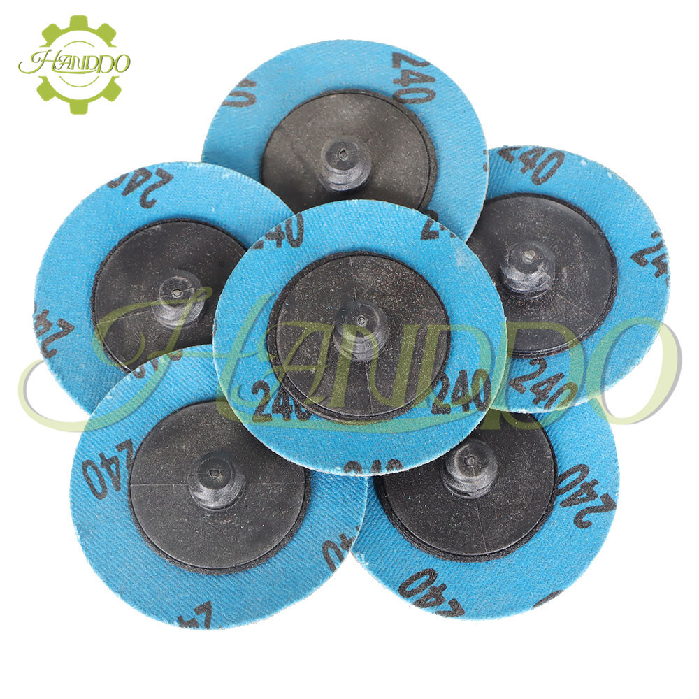 71Set 2" Roll Lock Sanding Discs Set W/ 1/4 Holder Die Grinder Quick Change Disc
