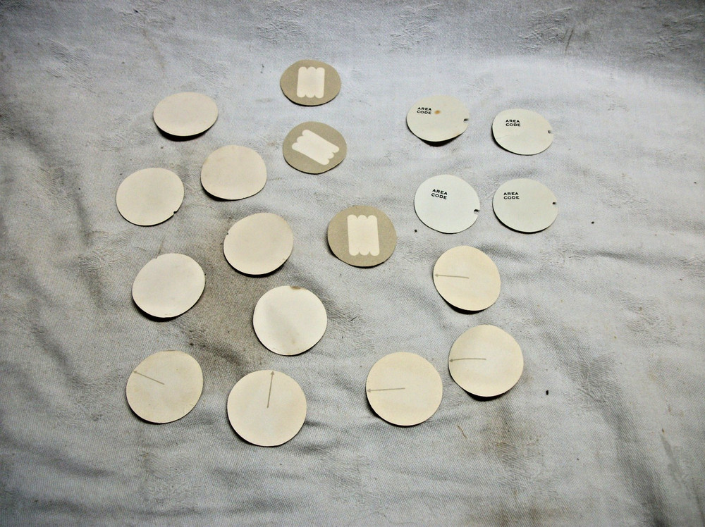 18 assorted dial center cards