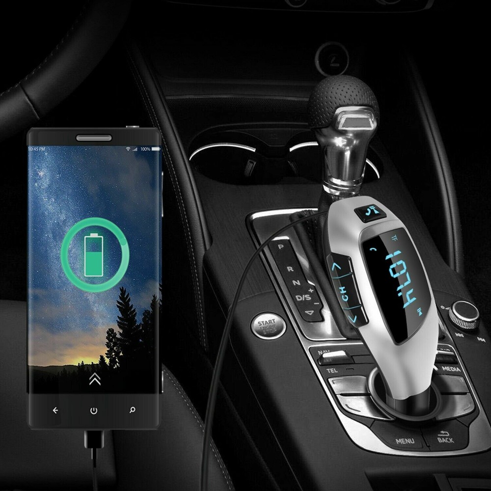 Wireless Bluetooth FM Transmitter Car Kit Handsfree LCD MP3 Player USB Charger