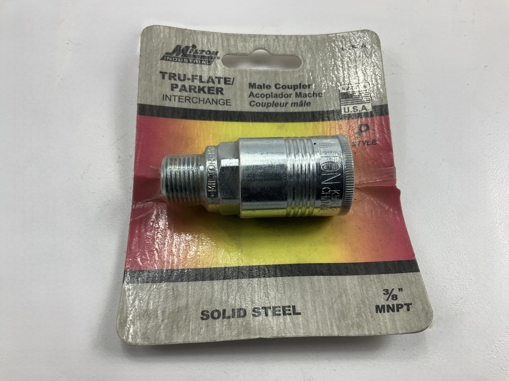 Milton S1806 3/8" MNPT P Style Coupler
