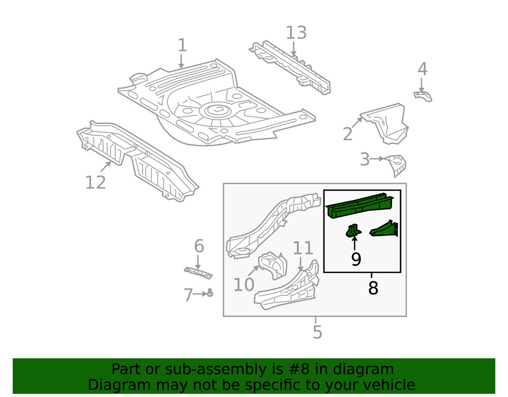 Genuine GM Rail End 19184044