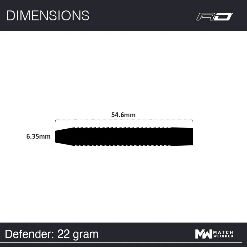 Red Dragon Defender 22 gram 85% Tungsten