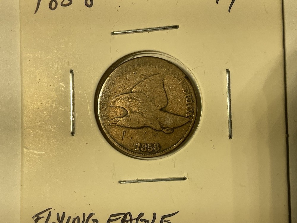 1858 Flying Eagle Cent Penny 1c coin