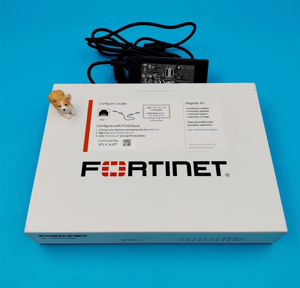 FORTIGATE-60E FG-60E FORTINET NETWORK SECURITY FIREWALL *NO POWER CORD*