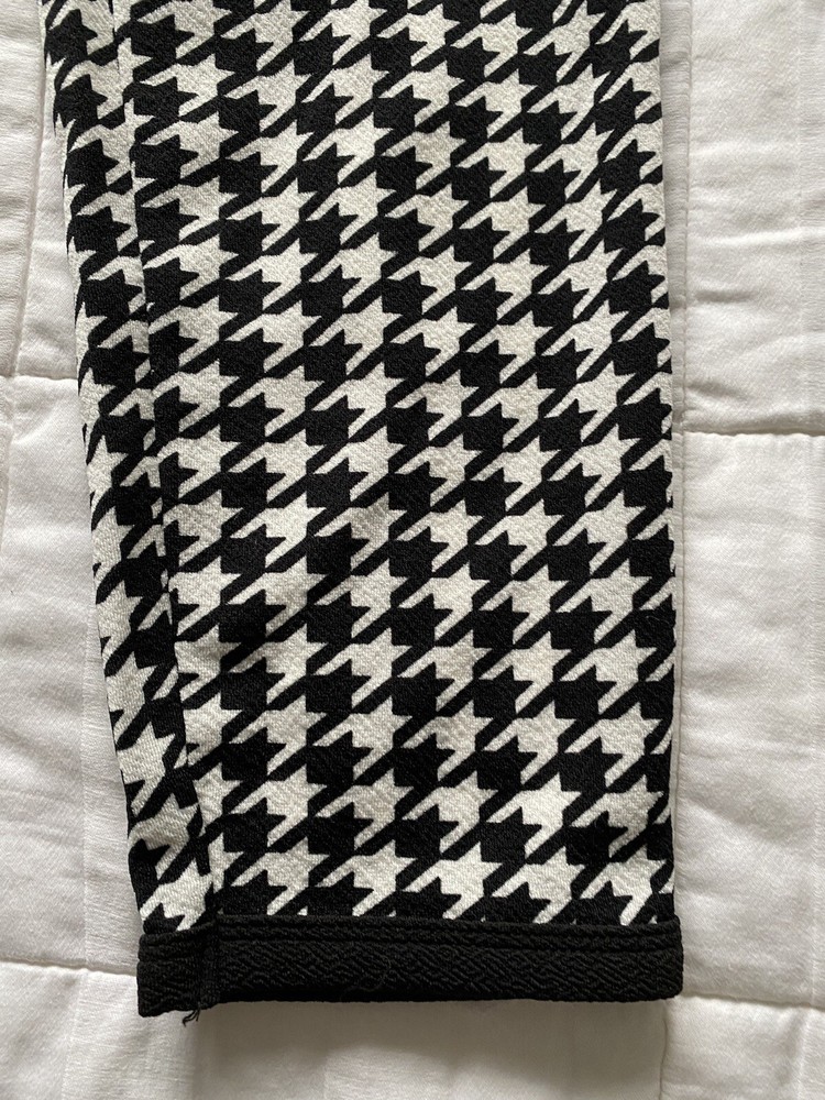 Wimens Shein Black and White Pattern Top and Trousers Set Size Medium