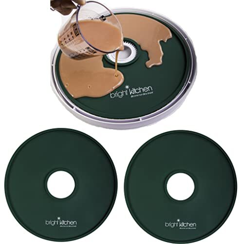 2 Fruit Leather Silicone Dehydrator Sheets with EDGES Compatible With Presto