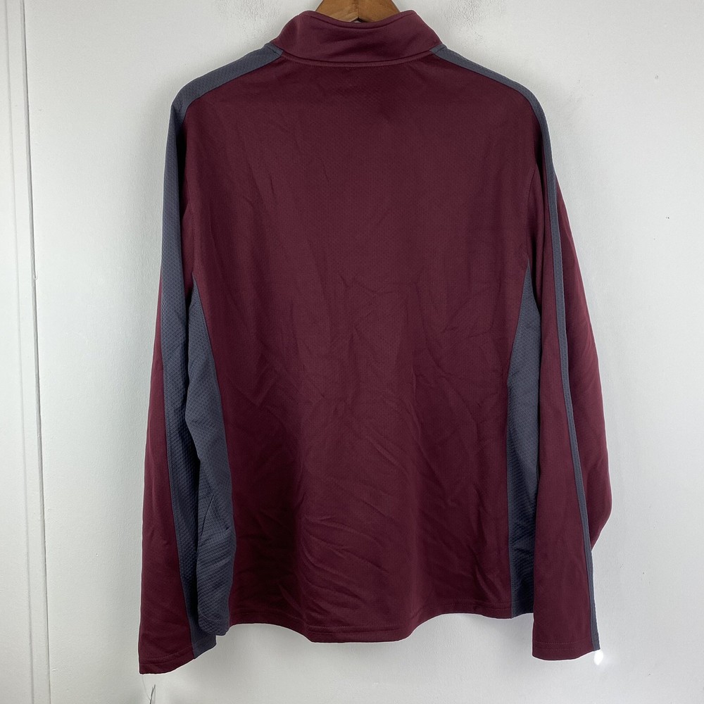Tek Gear size Large Men’s Berkley Red 1/4 Zip Athletic Pullover Jacket NWT