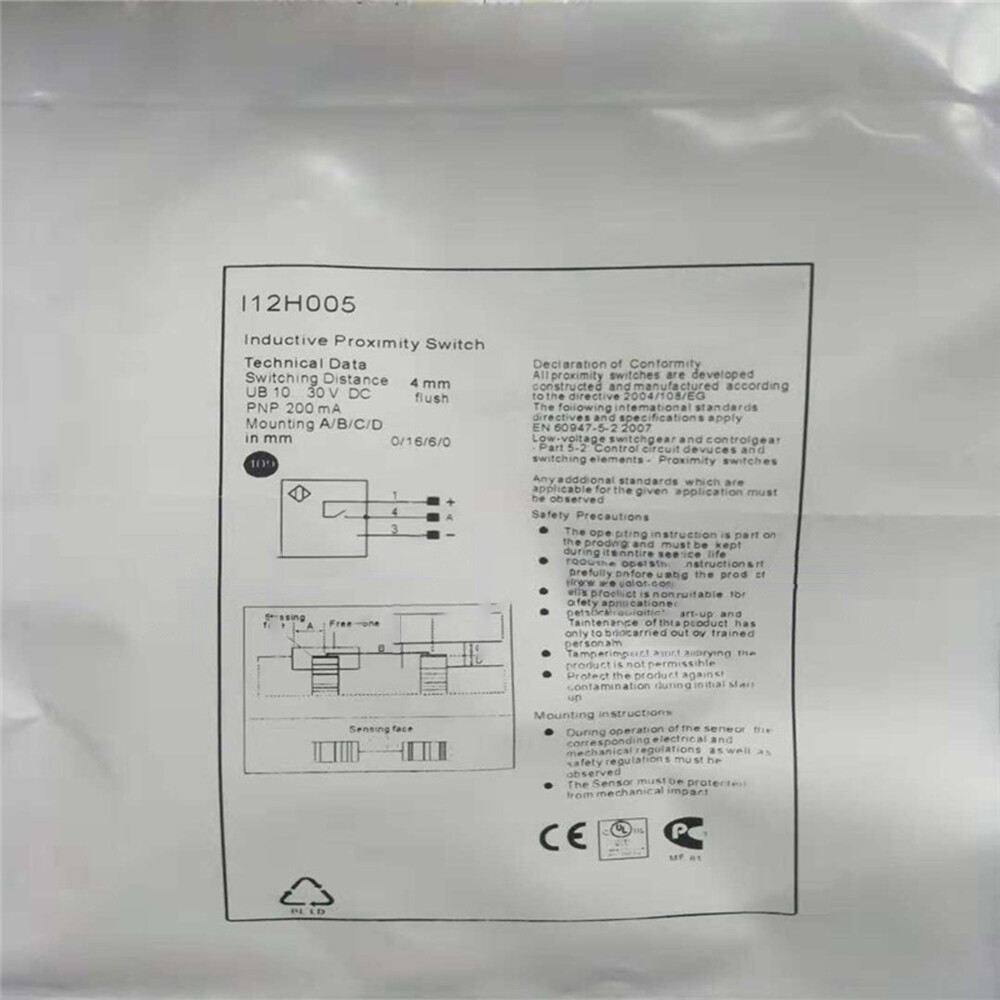 For Wenglor I12H005 10-30V DC Proximity Switch Sensor