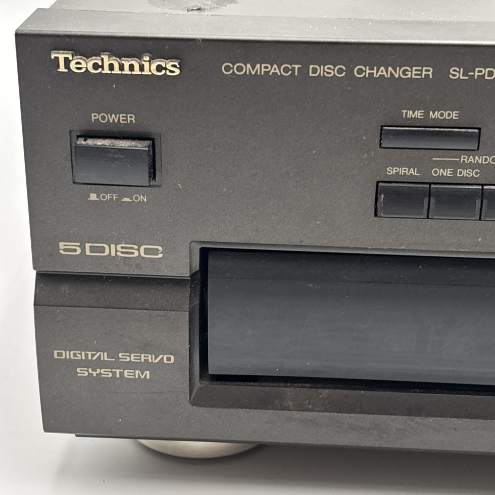 Technics SL-PD627 MASH Compact Disc Changer - 5 Disc - Black - Tested Working