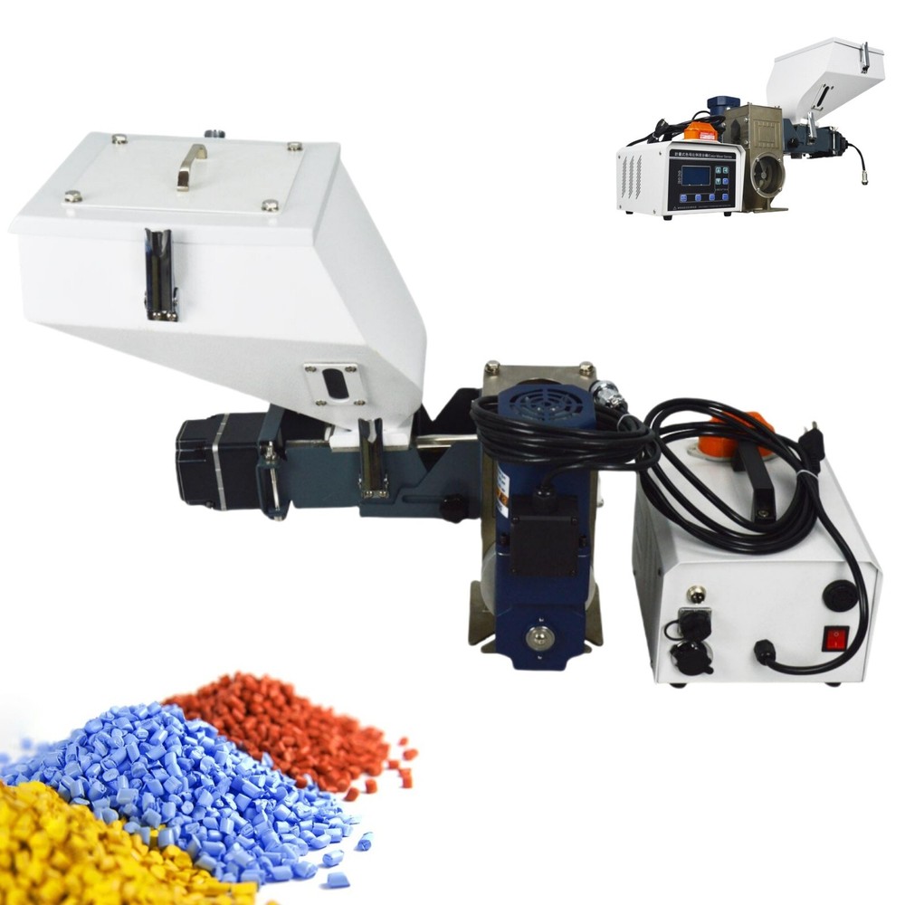 2.6gal Screw Metering Color Master Batch Mixer 110V Injection Molding Machine