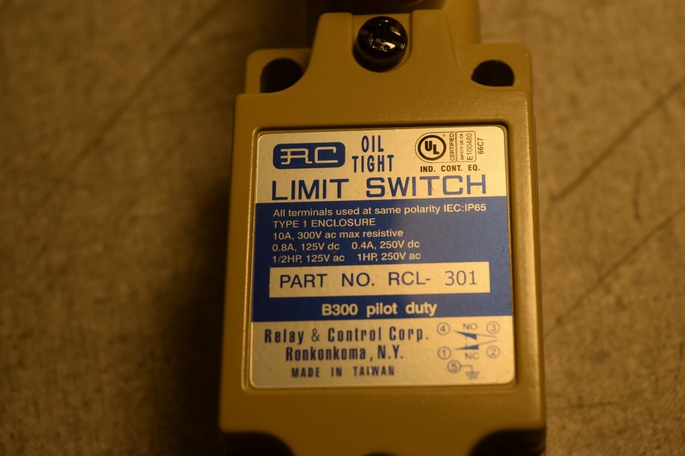 Relay & Control RCL-301 Oil Tight Limit Switch