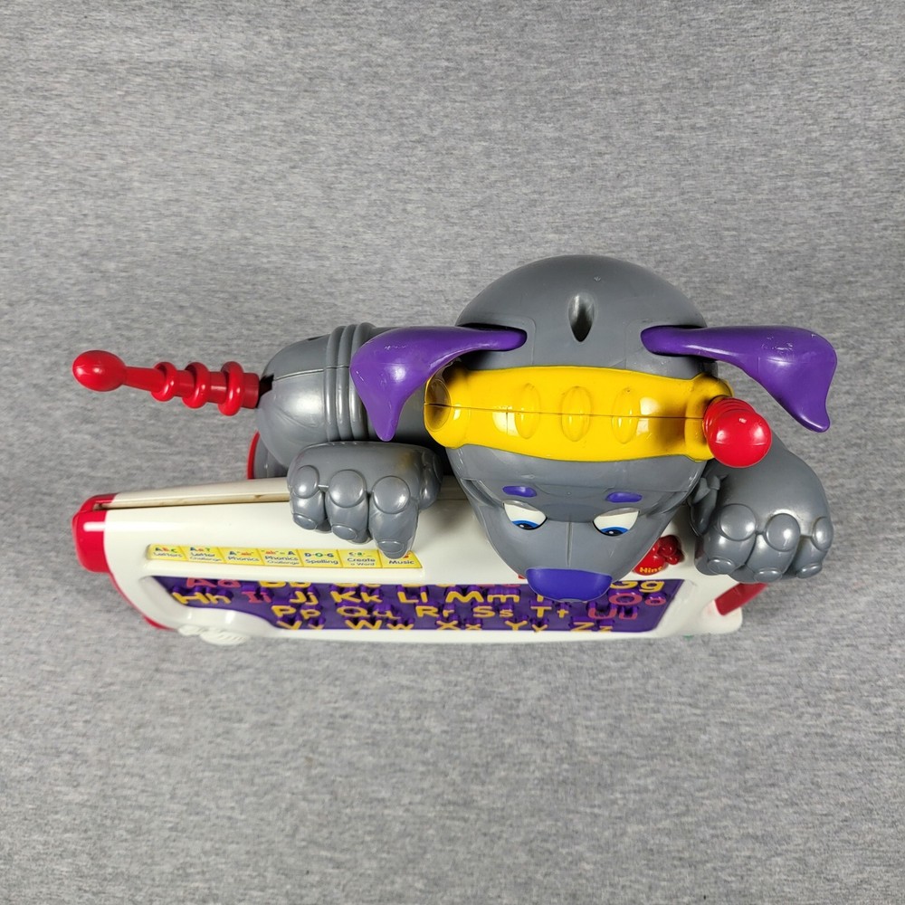 FISHER PRICE FETCH THE PHONICS BOT ANIMATED LEARNING DOG 6 LEARNING MODES WORKS