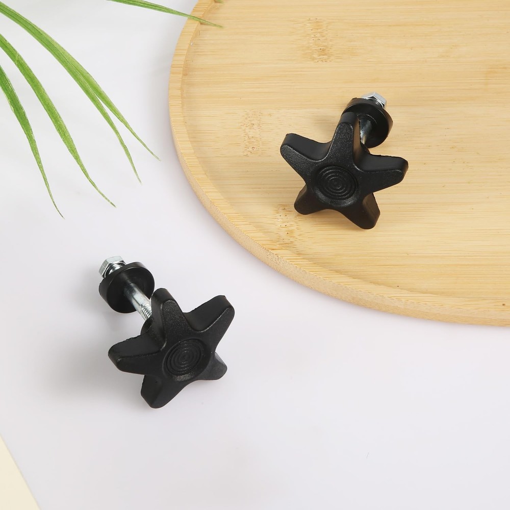 PEUTIER 2 Sets Rollator Walker Replacement Knobs, Comfortable Medium, Black