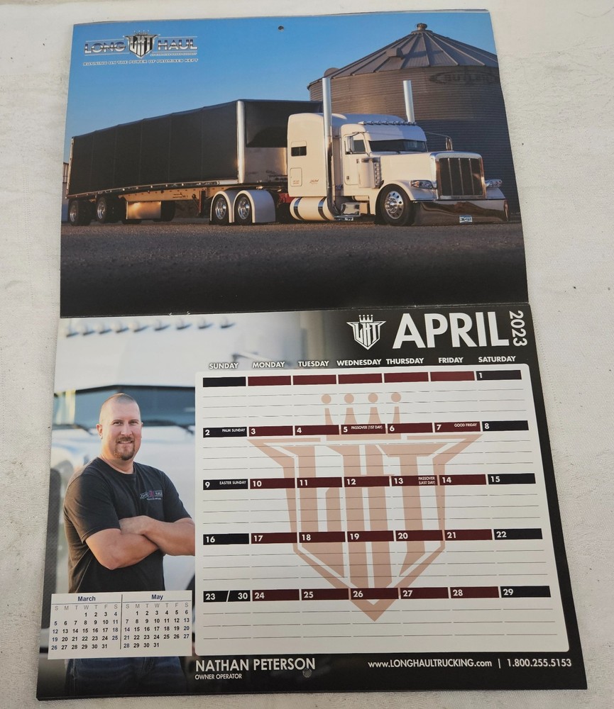 2023 LONG HAUL LHT Calendar NO Writing