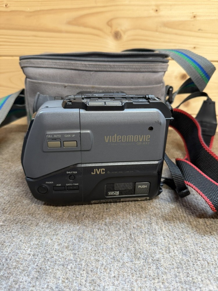 JVC GR-AX2 Compact VHS Video Movie Camera with Accessories