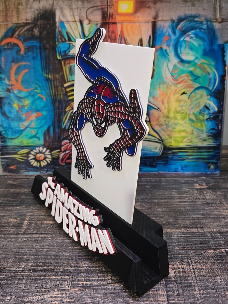 Comic Book Display Stand for Graded CGC, CBCS, and Non-Graded Comics -Spider-Man