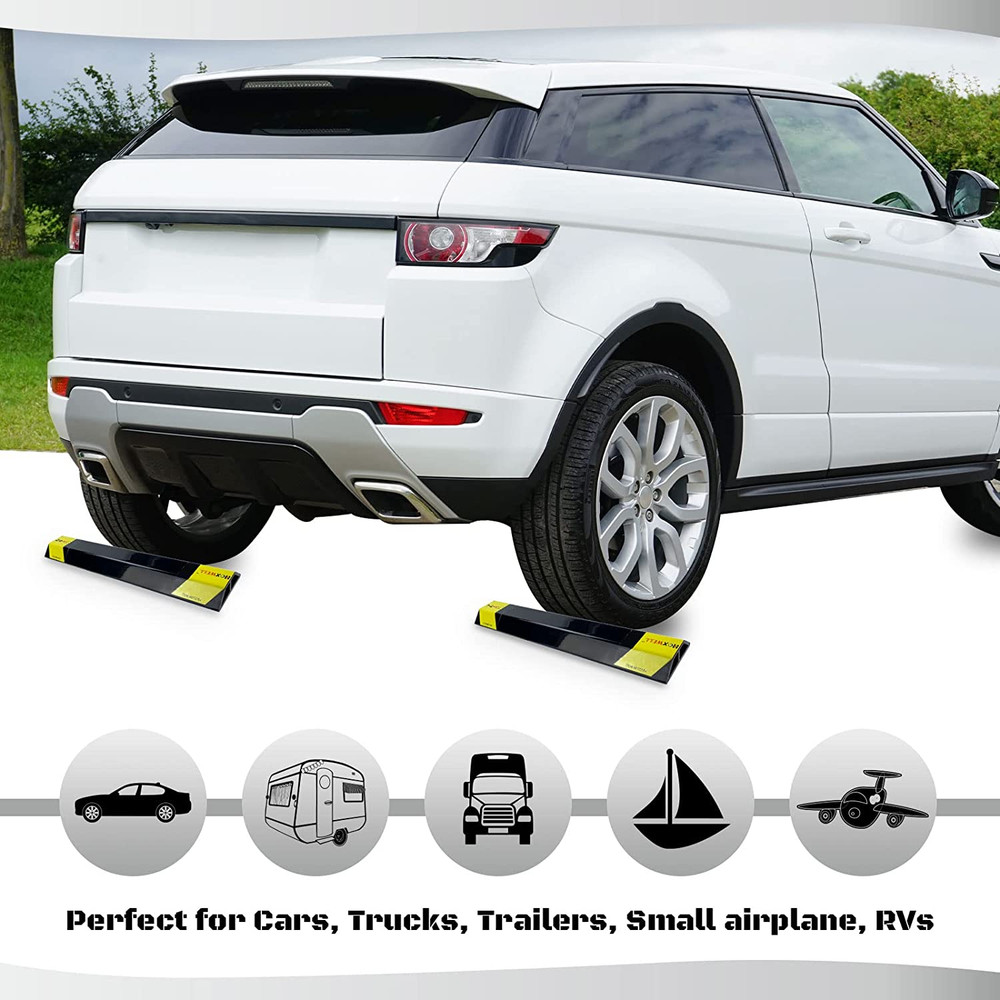 Garage Parking Stopper 18in Parking Aid Wall Protector Car Stop 2 Pack