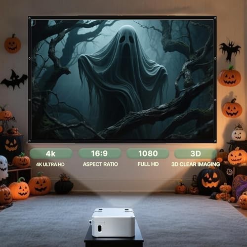 Holographic Rear Projection Screen, Portable Window Projector Screen, 80in
