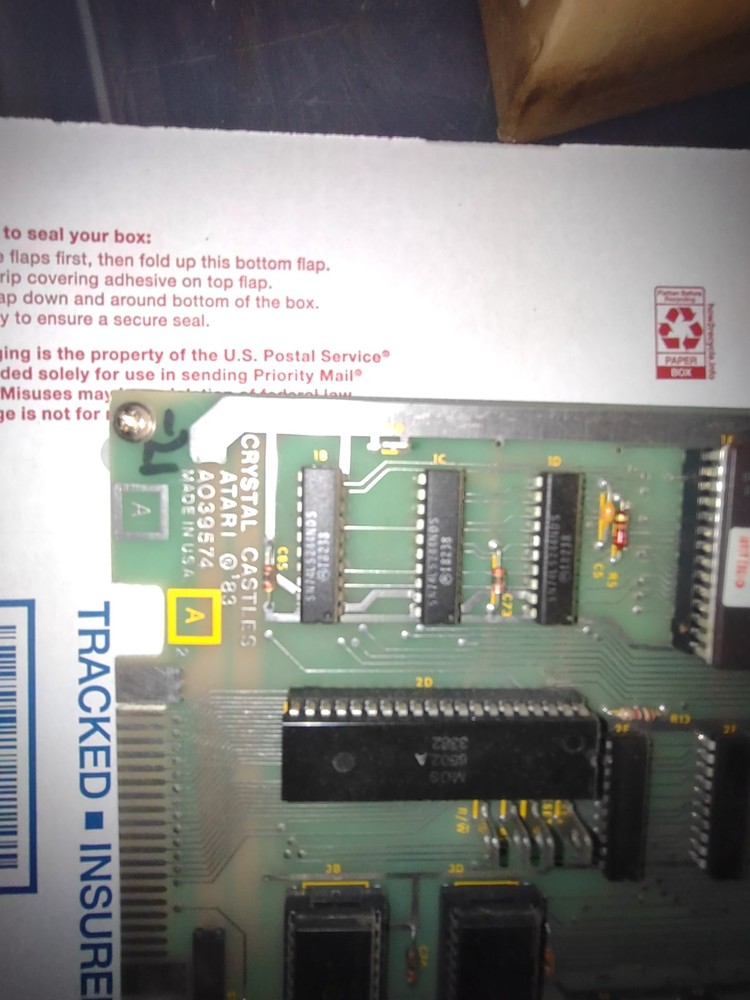 atari crystal castles arcade main pcb working #1