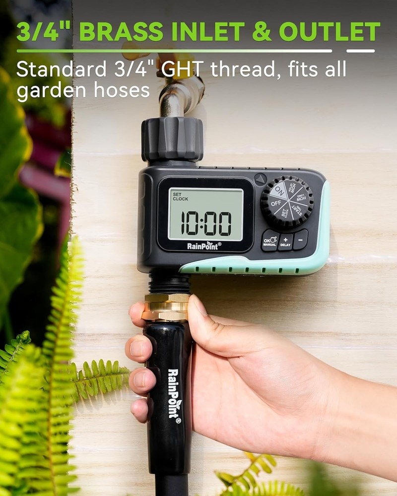 1 Outlet Water Timer with Rain Delay