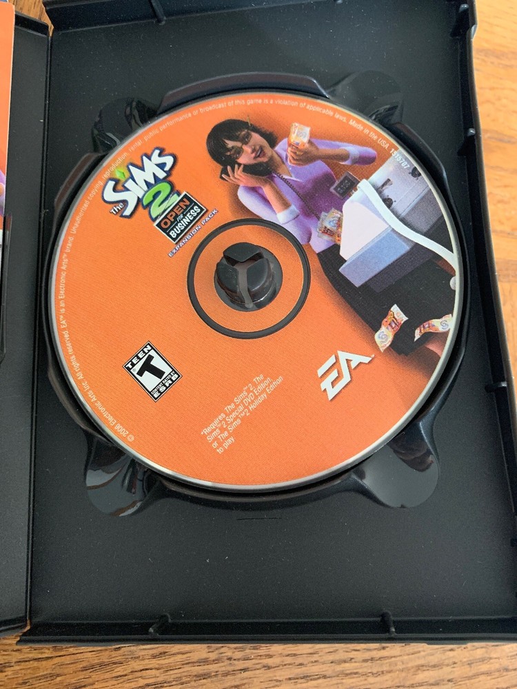 Sims 2 Open For Business Expansion Pack CD Rom Game