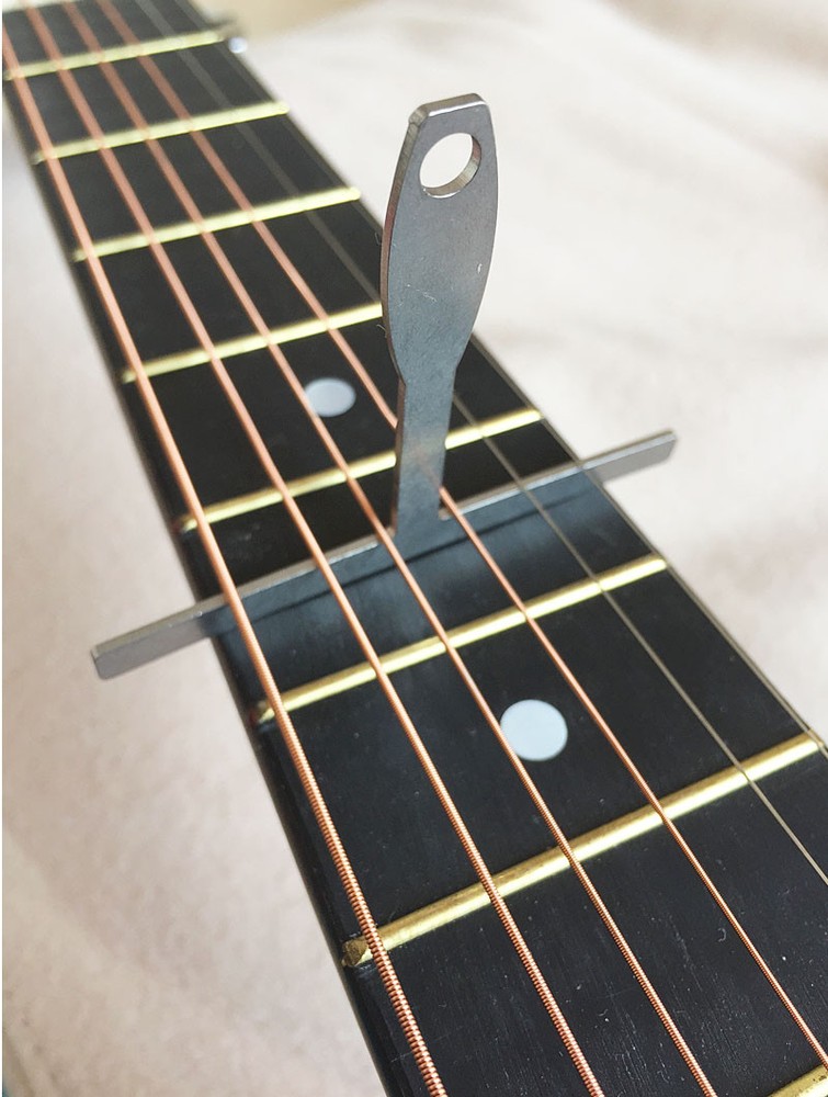 Set of 9 Understring Radius Gauge for Guitar Luthier Tools for Bridge Saddle