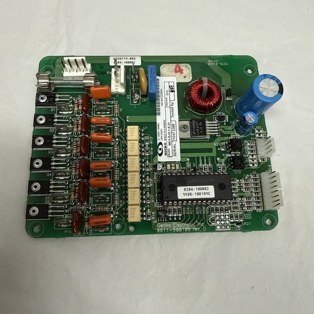 GECKO Model # mas-djs-1-6-24 Spa Controller Sequencer