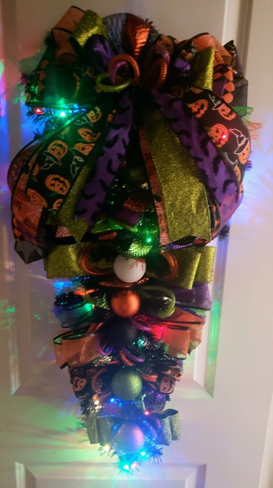 Halloween Swag with lights