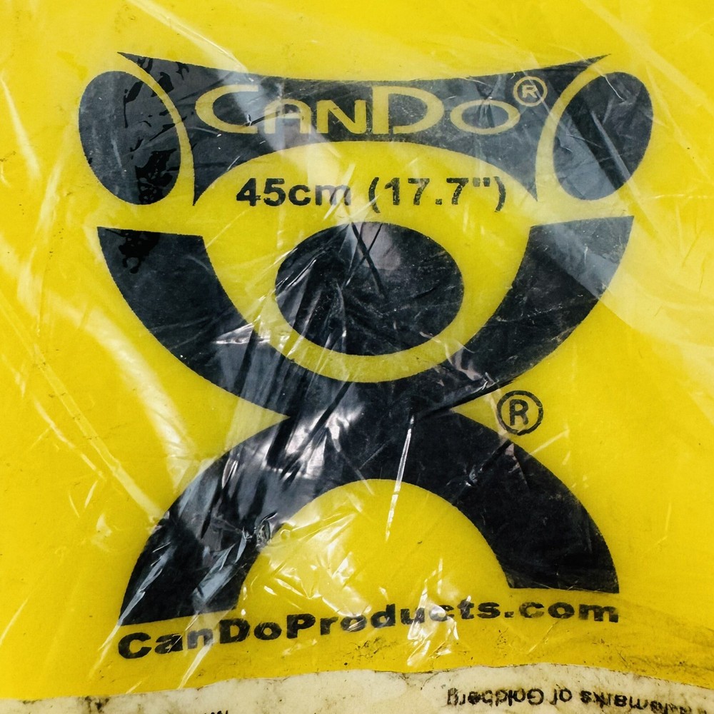 CanDo Inflatable Exercise Ball Yellow 17.7" 45cm