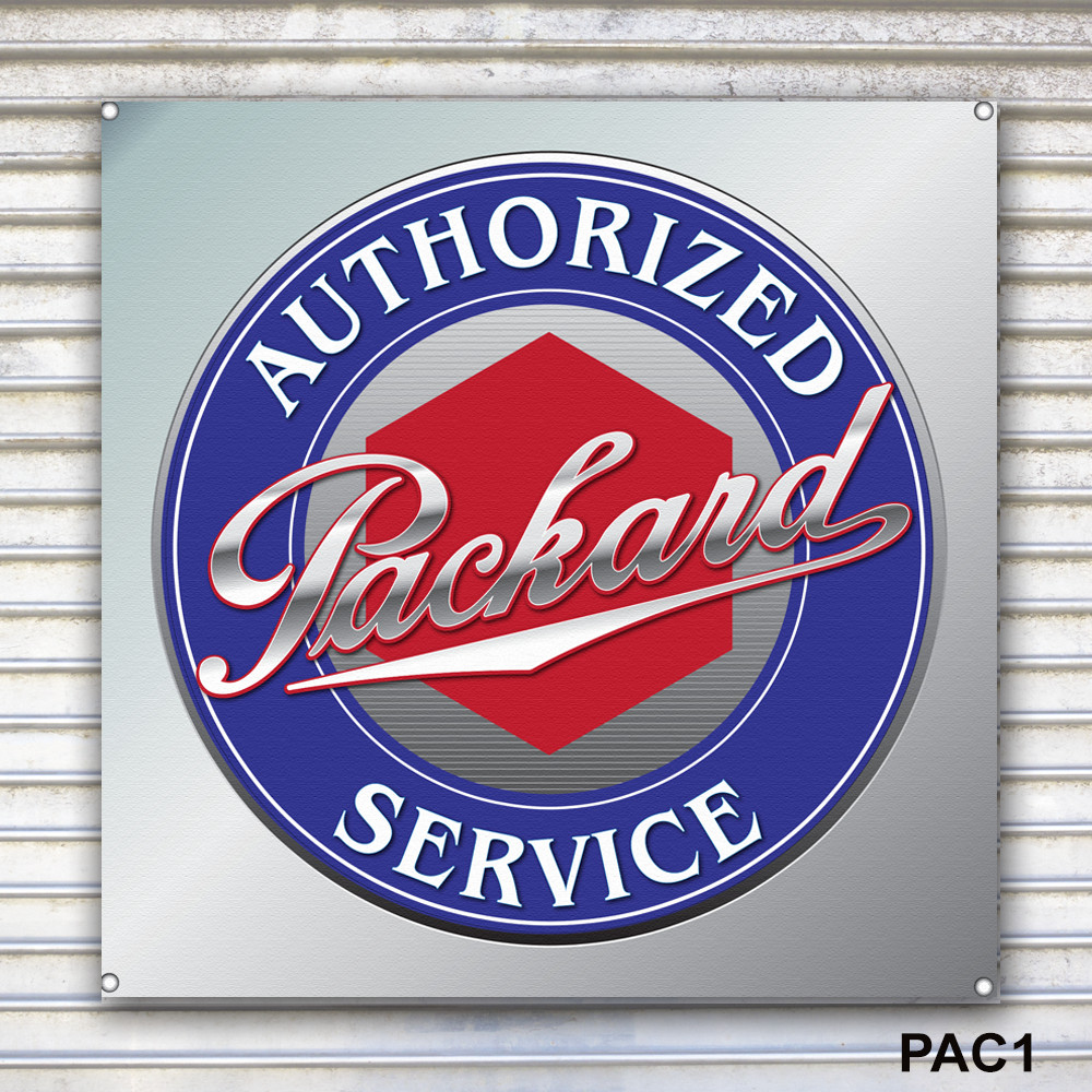 Packard Service Banner Sign Wall Art