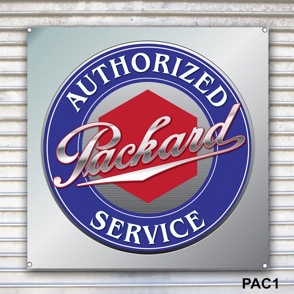 Packard Service Banner Sign Wall Art