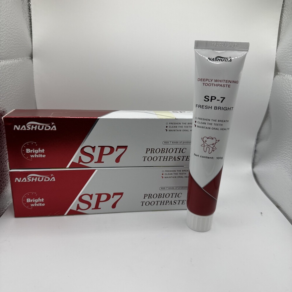 2X Nashuda SP7 Probiotic Toothpaste- New! Great Price!