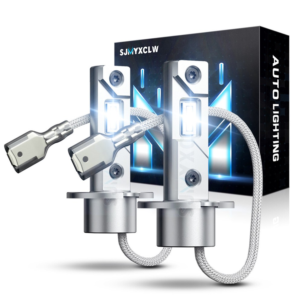 H3 LED Fog Light Bulb Conversion Kit Super Bright Canbus Super White High Power