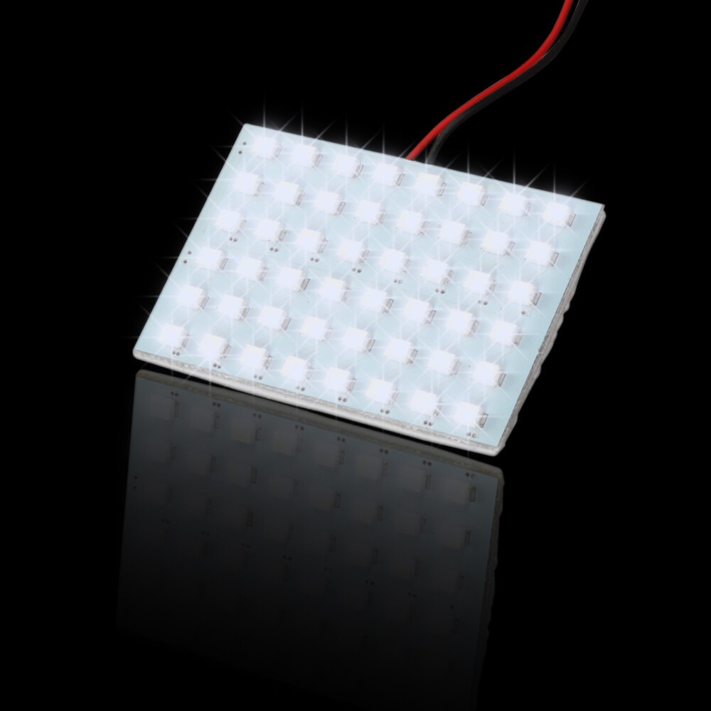 Lot White LED 48SMD Car Festoon T10 BA9S Panel Interior Dome Map Light Bulb Lamp