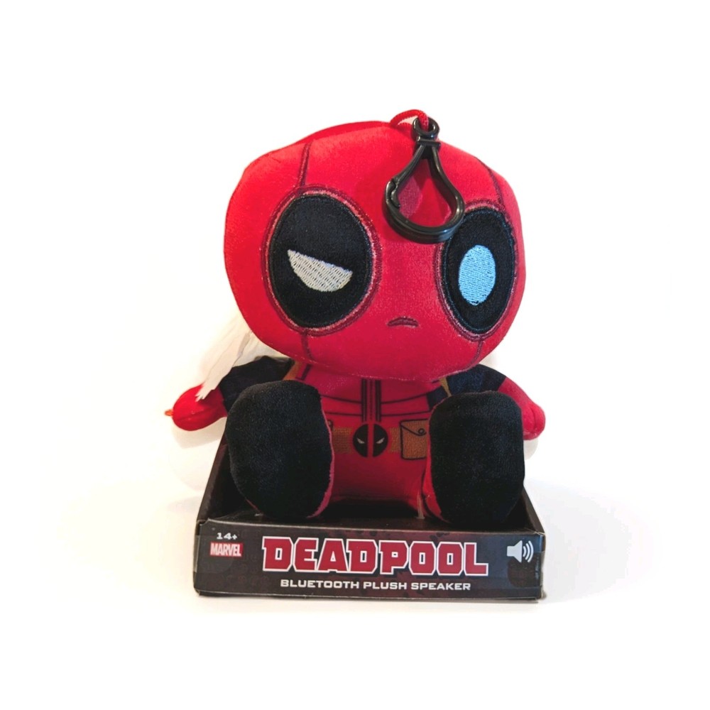 Deadpool Marvel 6" Plush Bluetooth Speaker with Clip Bitty Boomers