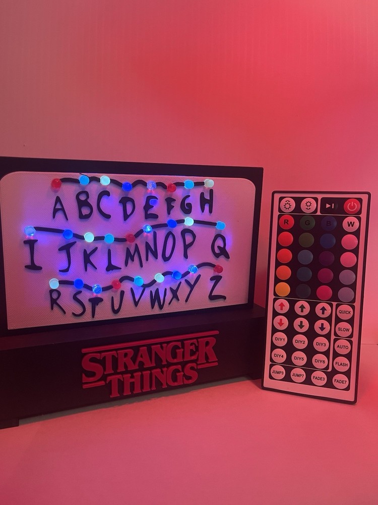 Stranger Things Nightlight Led Alphabet Wall Design