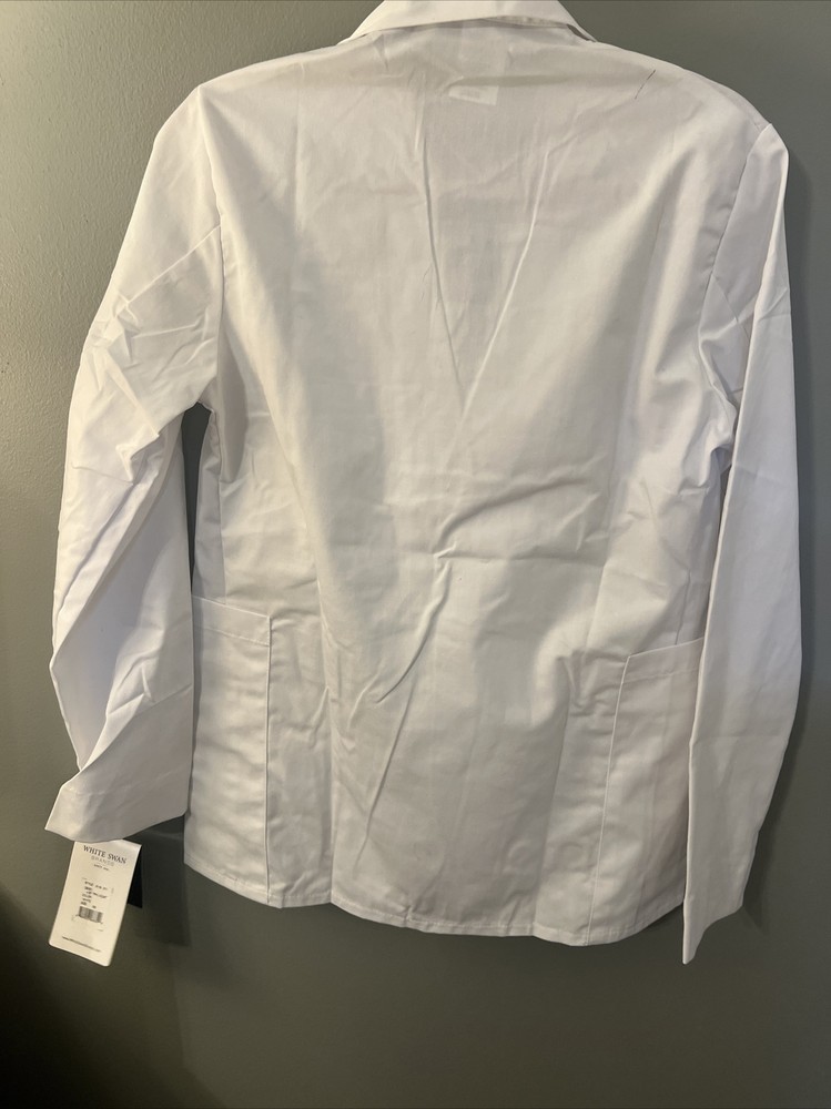 ￼ White Swan Brands Matter Lab Coat Extra Small New Tags